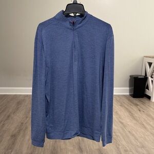 johnnie-O Striped Blue and White Shirt